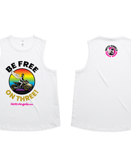 Moto Angels Be free on three - tanks tees and hoodies