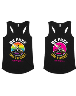 Moto Angels Be free on three - tanks tees and hoodies