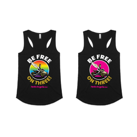 Moto Angels Be free on three - tanks tees and hoodies