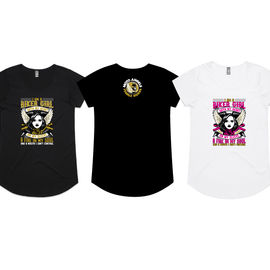 Moto Angels Biker girl heart - tanks tees and hoodies