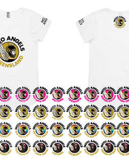 Moto Angels State logo - tanks tees and hoodies