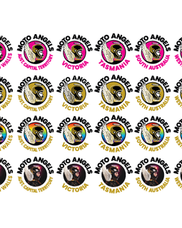 Moto Angels State logo - tanks tees and hoodies