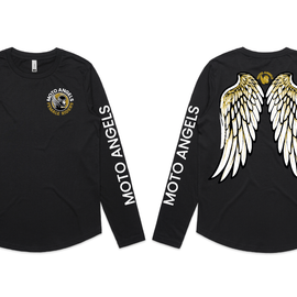 Moto Angels Wings - tanks tees and hoodies