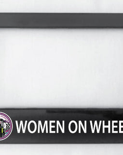 Available to WOW members, this black number plate surround is made from ABS plastic.