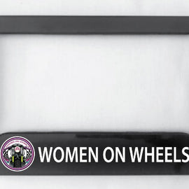 Available to WOW members, this black number plate surround is made from ABS plastic.