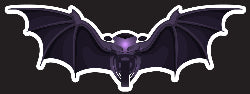 Bat motorbike design decal sticker