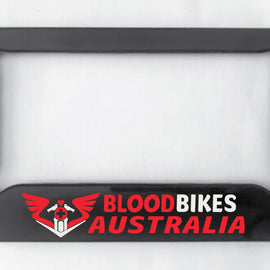 BloodBikes Australia motorbike number plate frame