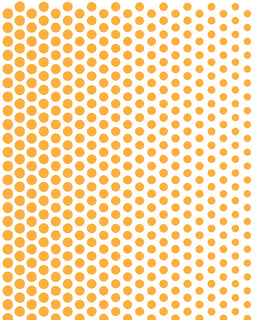 Decal sheet of dots in yellow