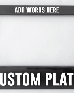 Custom - motorbike number plate frame