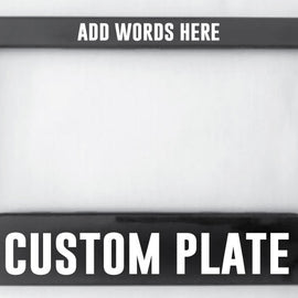 Custom - motorbike number plate frame