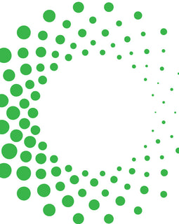 Decal sheet of dots in sun circles