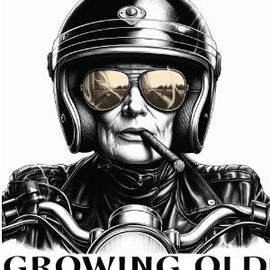 Growing old disgracefully - greeting card