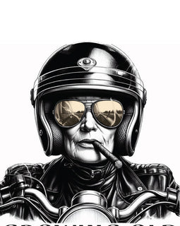 Growing old disgracefully - greeting card