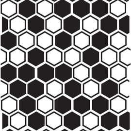 This honeycomb decal  in black