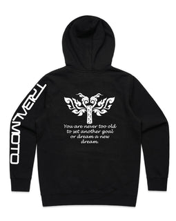 Never too old design - long sleeved and hoodie