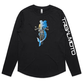 Mermaid on motorbike design