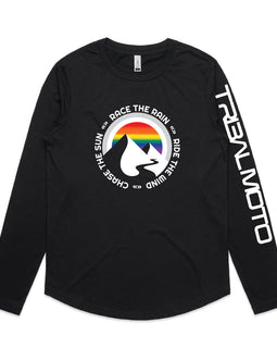 Race the rainbow - long sleeved and hoodie