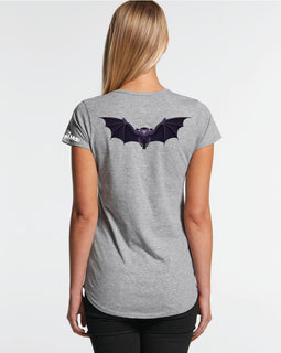 Design on a grey mali tee