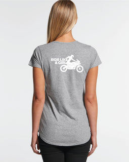 Ride like a girl motorbike - tees