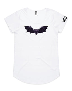 Design on a white mali tee