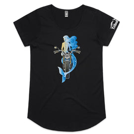 Design on a black mali tee