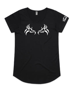 Design on a black mali tee
