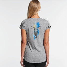 Design on a grey mali tee