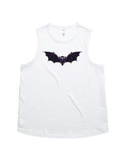 Design on a white martina tank