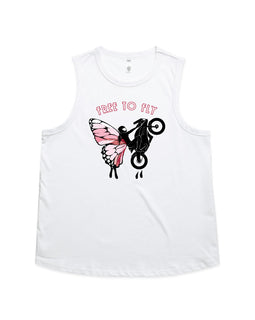 White martina tank wih design