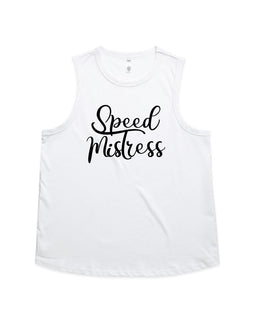 Design on a white martina tank