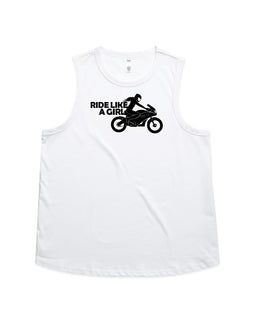 Ride like a girl road motorbike design