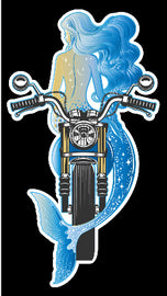 Mermaid motorbike design decal sticker