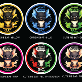 Night Riders GC - round stickers