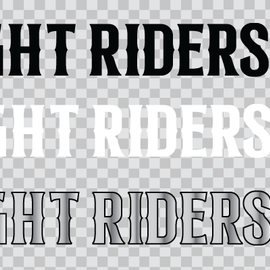Night Riders GC - long stickers