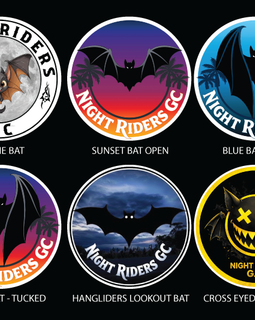 Night Riders GC - round stickers