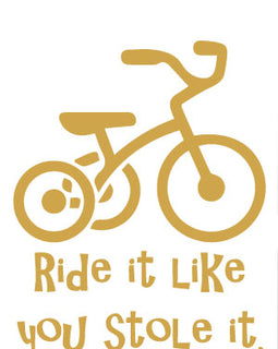 Ride it like you stole it - greeting card