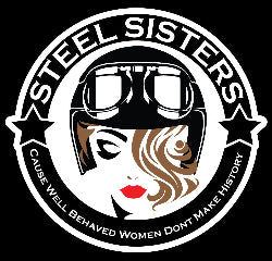 Steel sisters motorbike design sticker 