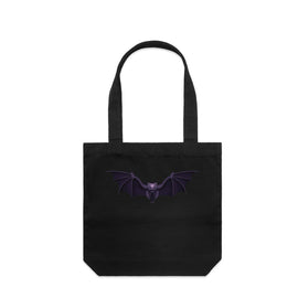 Bat winged motorbike tote bag