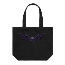 Bat winged motorbike tote bag