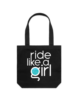 ride like a girl tote bag tall
