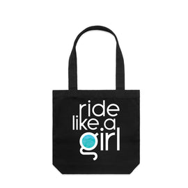 ride like a girl tote bag tall
