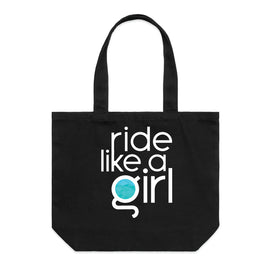 ride like a girl tote bag wide