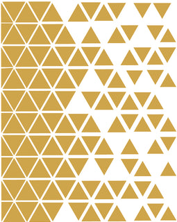 Decal sheet of triangles
