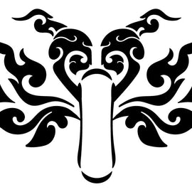 Tribal heart motorbike design