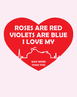 Roses are red cruisers are better - greeting card