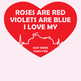 Roses are red cruisers are better - greeting card