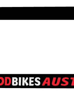 BloodBikes Australia motorbike number plate frame
