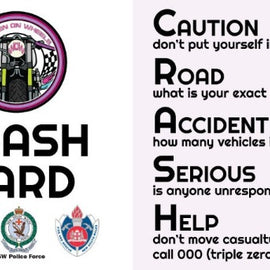 Women on wheel crash card