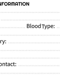 important information card