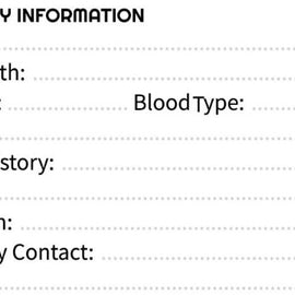 important information card